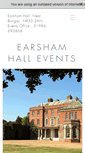 Mobile Screenshot of earshamhallevents.co.uk